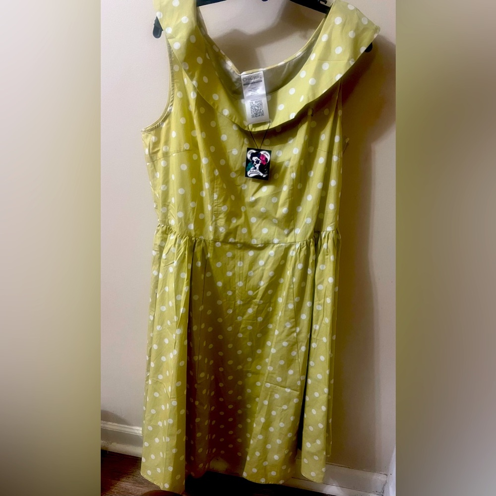 ChicStar Retro Inspired Polka Dot Dress